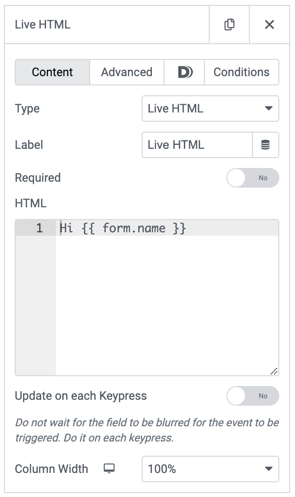 form-live-html