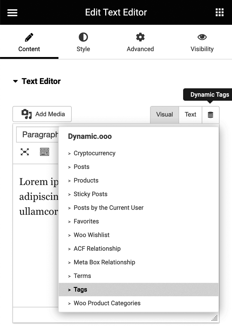 Text-Editor-tag-tags