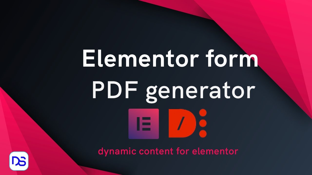 elementor form pdf generator